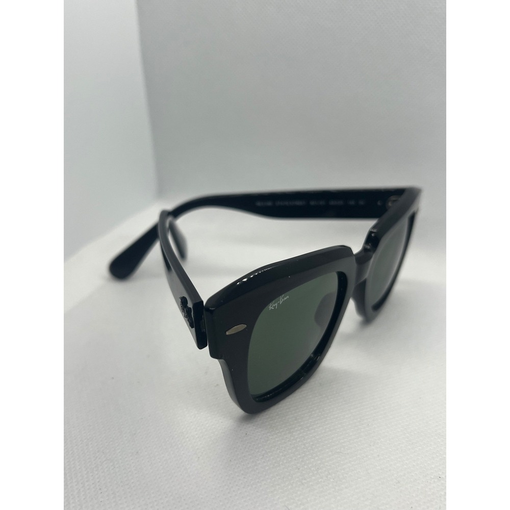 Ray-Ban State Street RB21 Black Sunglasses‎ Black Classic Lens 49-20 - Picture 4 of 6